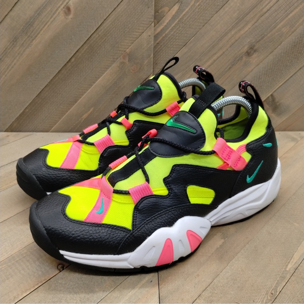 Nike Air Scream LWP‎ Black Volt Menta Pink Athletic Shoes Mens Size 9.5 Sneakers
